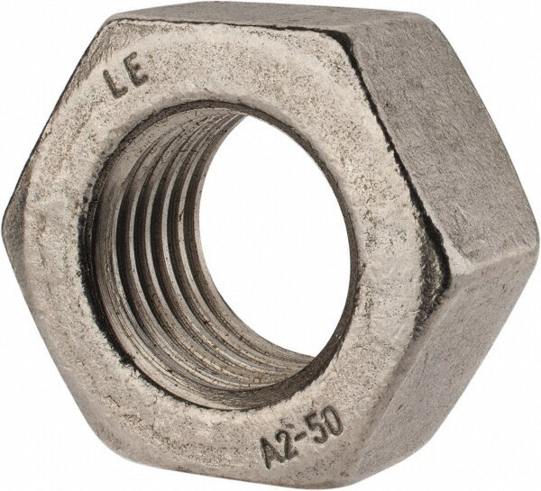 Hex Nut: M36 x 4, Grade 18-8 & Austenitic Grade A2 Stainless Steel, Uncoated
