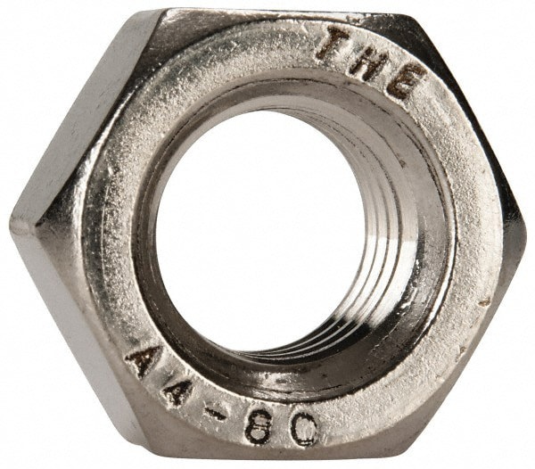 Hex Nut: M12 x 1.75, Grade 316 & Austenitic Grade A4 Stainless Steel, Uncoated