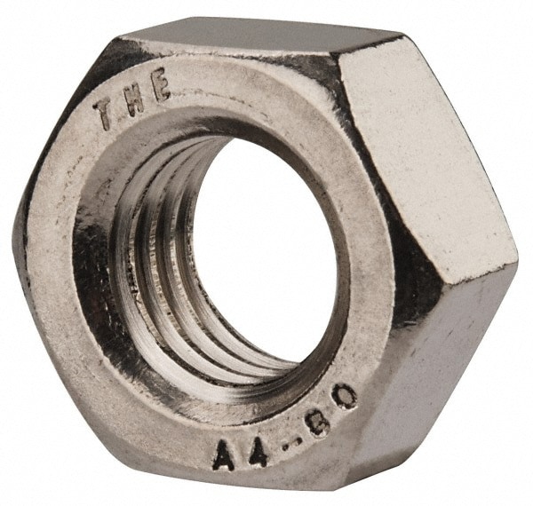 Hex Nut: M14 x 2, Grade 316 & Austenitic Grade A4 Stainless Steel, Uncoated