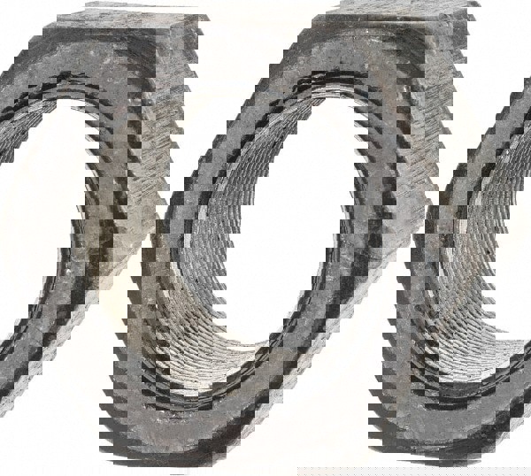 Hex Nut: 1-5/8 - 12, Grade 2 & Grade A Steel, Uncoated