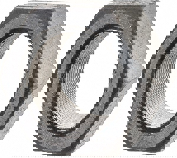 Hex Nut: 1-3/4-12, Grade 2 & A Steel, Bright/Uncoated Finish