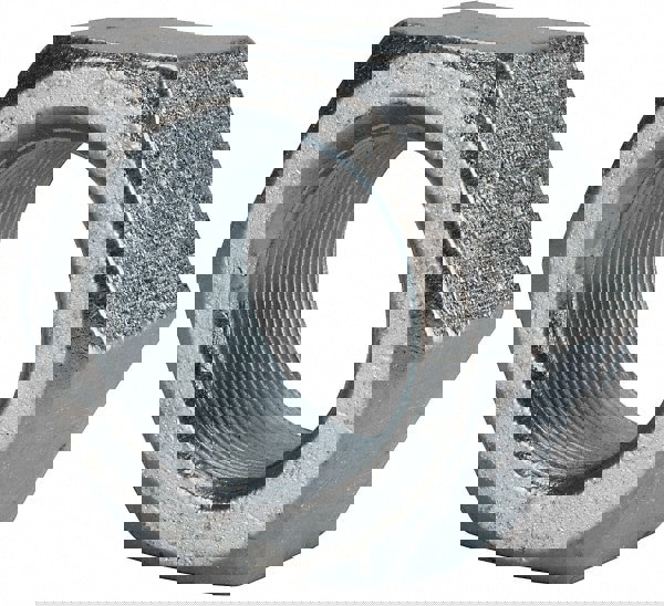 Hex Nut: 2-12, Grade 2 & Grade A Steel, Zinc Clear Finish