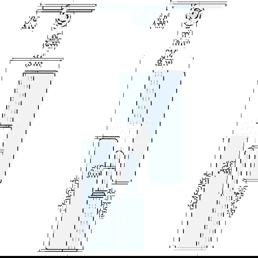Residential Hinges; Width (Inch): 3-15/64 ; Additional Information: Hand: Right; Knuckles: 2 ; Finish/Coating: Mirror