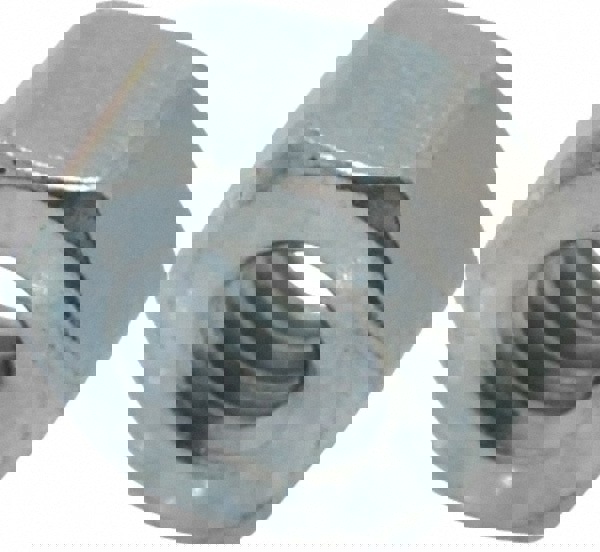 Hex Nut: 1/4-20, Grade 2 Steel, Bright/Uncoated Finish