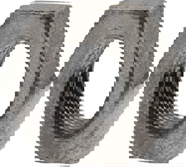 Hex Nut: 7/16-14, Grade A Steel, Hot Dipped Galvanized Finish