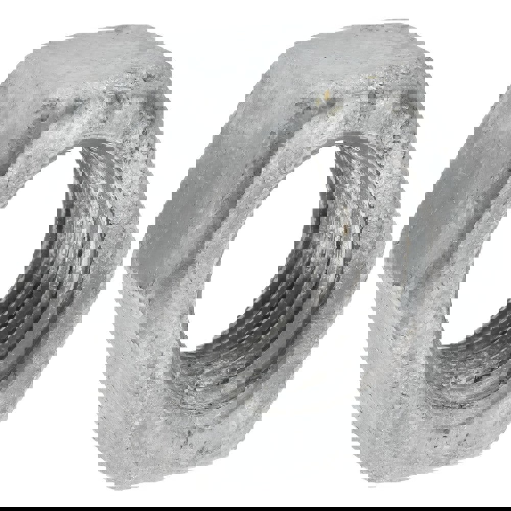 Hex Nut: 5/8-11, Grade A Steel, Hot Dipped Galvanized Finish