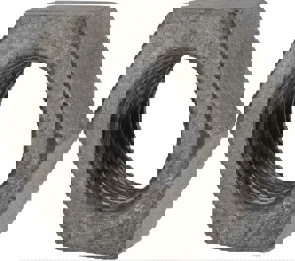 Hex Nut: 7/8-9, Grade A Steel, Hot Dipped Galvanized Finish