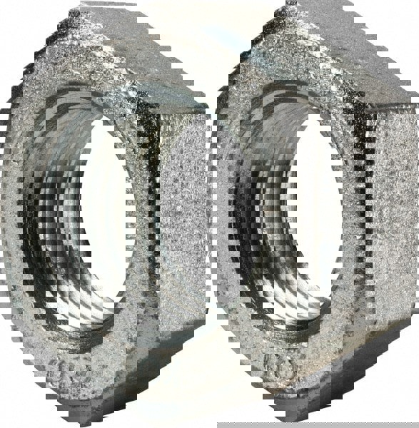 Hex Nut: 1-3/4 - 5, Grade 5 Steel, Zinc Clear Finish