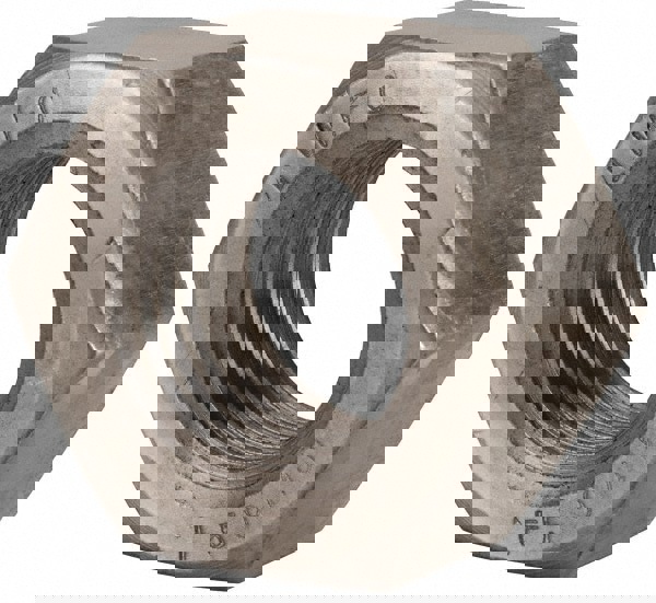 Hex Nut: 1-3/4-5, Grade 18-8 Stainless Steel, Bright/Uncoated Finish