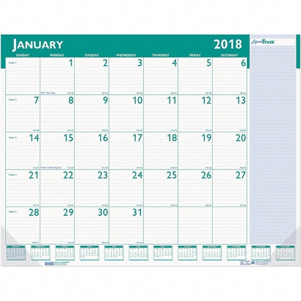 CALENDAR,DESK PAD 13 MOS