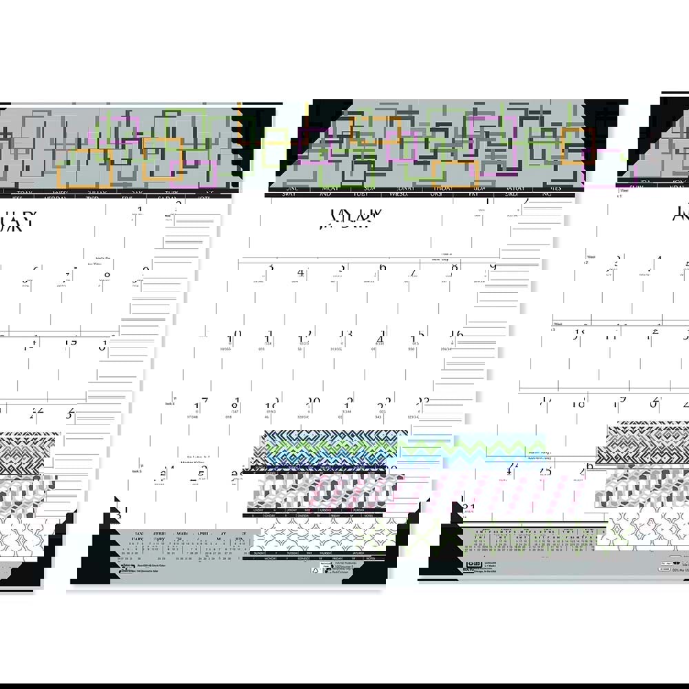 Desk Pad: 13 Sheets, Planner Ruled