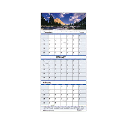WALL CALENDAR;CY;3-MO