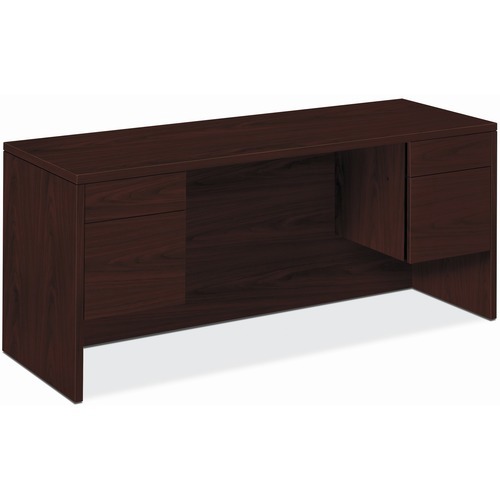 The HON Company Kneespace w/Credenza, B