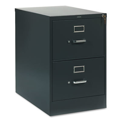 Vertical File Cabinet: 2 Drawers, Steel, Charcoal