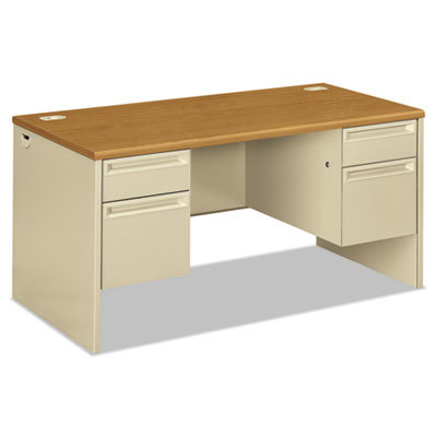 Desk: Steel-Reinforced High-Pressure Laminate, Harvest
