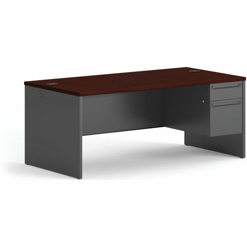 The HON Company Right Pedestal Desk, 72