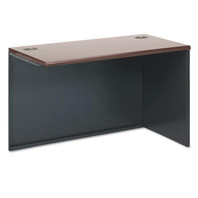 Desk: Steel-Reinforced High-Pressure Laminate, Mahogany