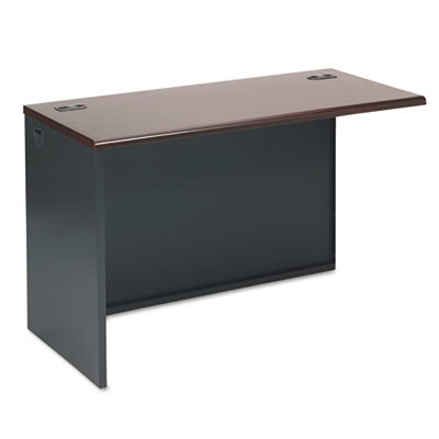 Desk: Steel-Reinforced High-Pressure Laminate, Mahogany & Charcoal