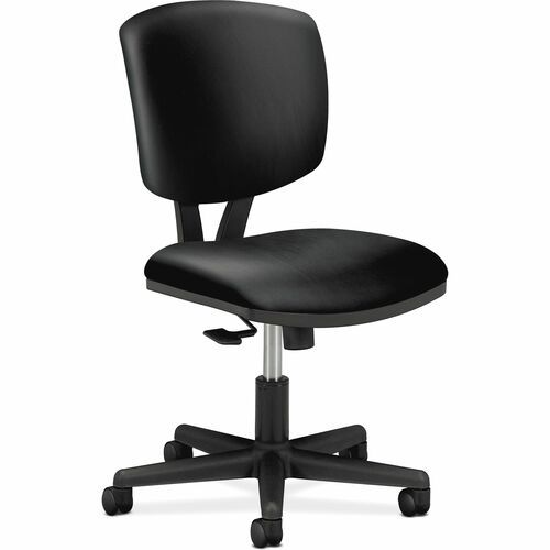 Task Chair: Leather, Adjustable Height, 18 to 22-1/4