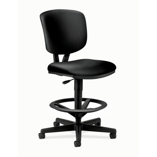 Adjustable Height Stool: Leather, 27