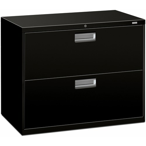 Horizontal File Cabinet: 2 Drawers, Stee