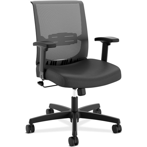 Task Chair: Vinyl, Black