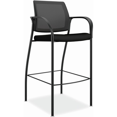 STOOL;CAFE;4-LEG;W/ARMS;BK