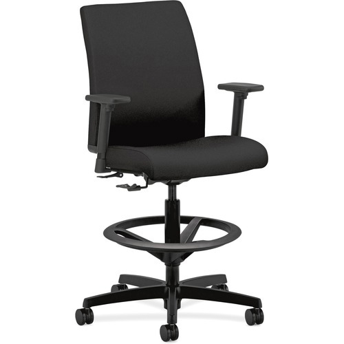 Task Stool: Fabric, Black