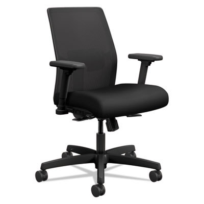 Task Chair: Fabric, Adjustable Height, 16-1/4 to 21-1/4