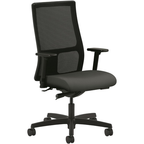 Task Chair: Polyester, Adjustable Height, 17-1/2 to 22
