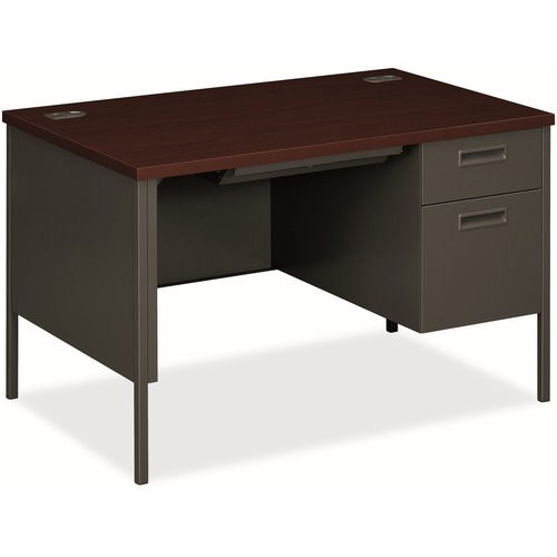 DESK,SNGLPED,48X30,MY/CC