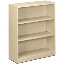 The HON Company 3 Shelf Metal Bookcase,