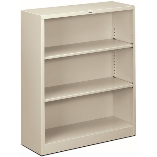 The HON Company 3 Shelf Metal Bookcase,
