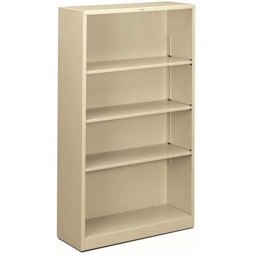 The HON Company 4 Shelf Metal Bookcase,