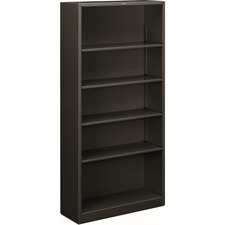 The HON Company 5 Shelf Metal Bookcase,