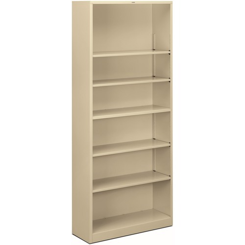The HON Company 6 Shelf Metal Bookcase,