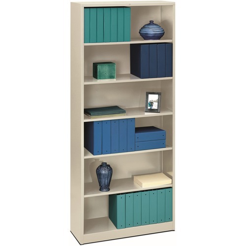 The HON Company 6 Shelf Metal Bookcase,