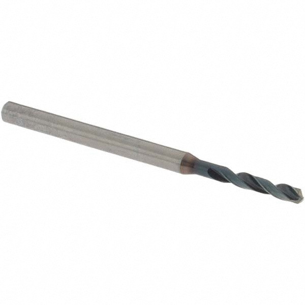 Screw Machine Length Drill Bit: 2.10 mm (0.0827) Dia, 140 deg, Solid Carbide