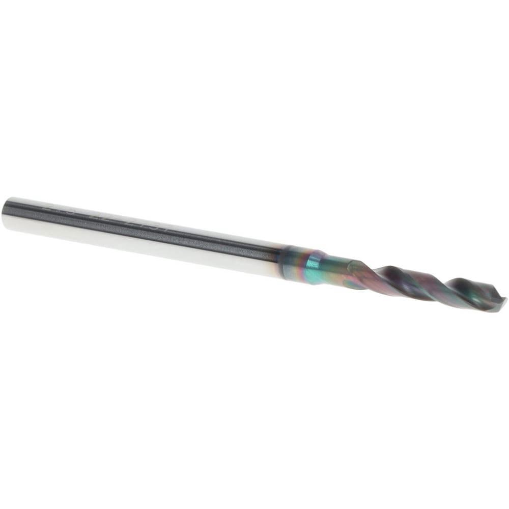 Screw Machine Length Drill Bit: 2.50 mm Dia, 140 deg Point, Solid Carbide