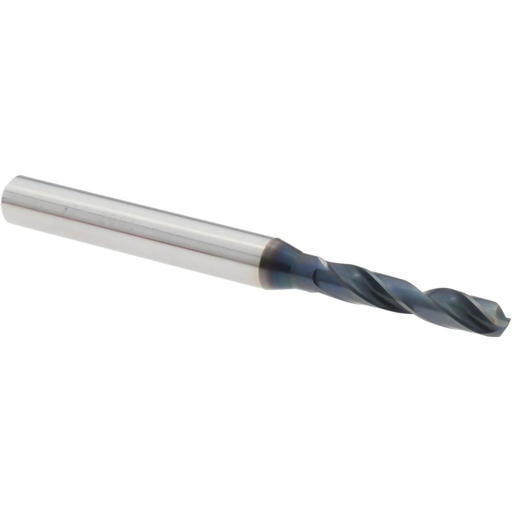 Screw Machine Length Drill Bit: 4.20 mm Dia, 140 deg Point, Solid Carbide