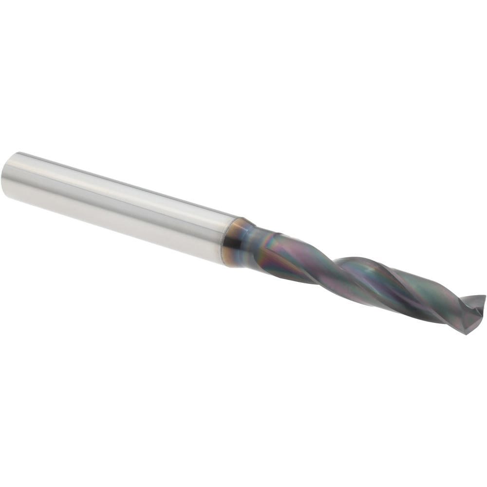 Screw Machine Length Drill Bit: 5.00 mm Dia, 140 deg Point, Solid Carbide