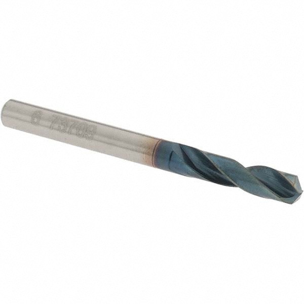 Screw Machine Length Drill Bit: 6.00 mm (0.2362) Dia, 140 deg, Solid Carbide
