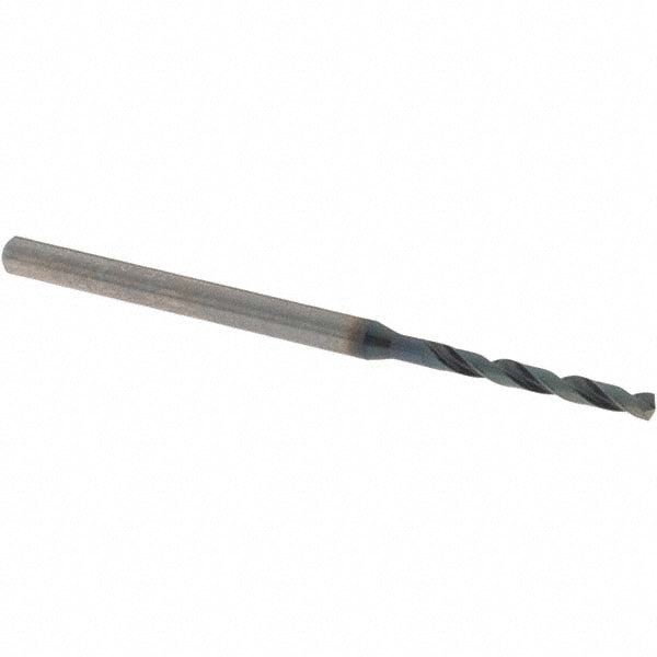 Jobber Length Drill Bit: 2.00 mm (0.0787) Dia, 140 deg, Solid Carbide