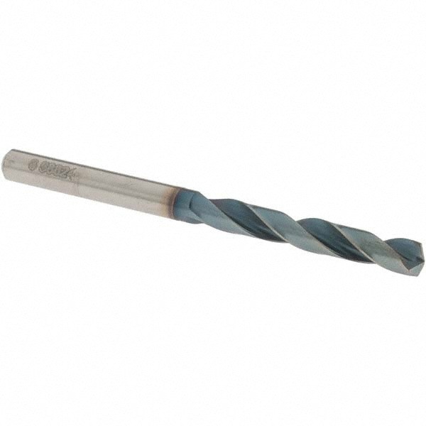Jobber Length Drill Bit: 6.00 mm (0.2362) Dia, 140 deg, Solid Carbide