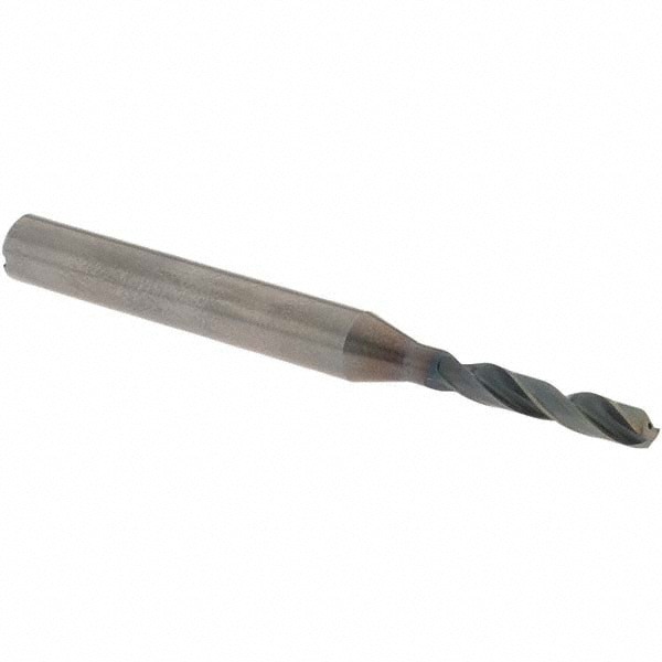 Screw Machine Length Drill Bit: 3.40 mm (0.1339) Dia, 140 deg, Solid Carbide