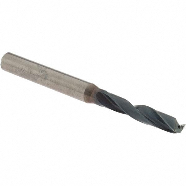 Screw Machine Length Drill Bit: 4.90 mm (0.1929) Dia, 140 deg, Solid Carbide