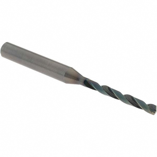 Jobber Length Drill Bit: 3.20 mm (0.1260) Dia, 140 deg, Solid Carbide