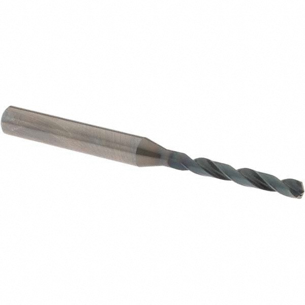 Jobber Length Drill Bit: 3.50 mm (0.1378) Dia, 140 deg, Solid Carbide