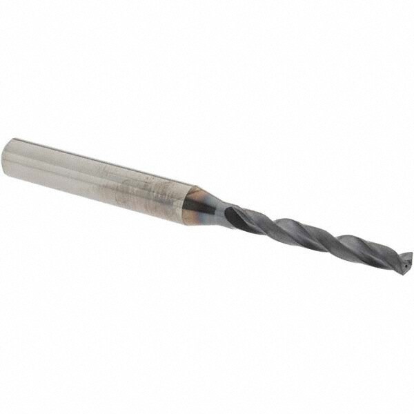 Jobber Length Drill Bit: 3.60 mm (0.1417) Dia, 140 deg, Solid Carbide