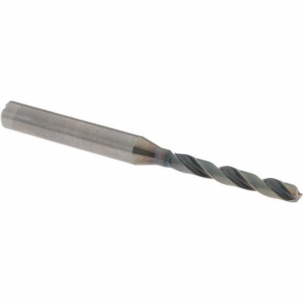 Jobber Length Drill Bit: 3.70 mm (0.1457) Dia, 140 deg, Solid Carbide